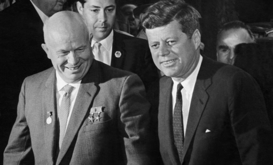 J Kennedy & Kruschev